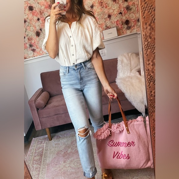 Pink Summer Vibes Tote Bag - Picture 4 of 5